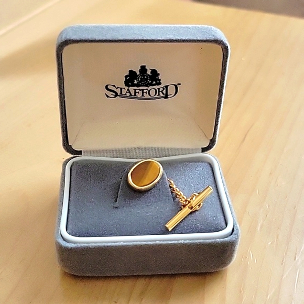 Stafford Vintage Men's Tie Tac w/ Chain
